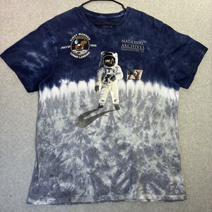 Men's XL National Archives Apollo 11 Moon Landing Astronaut AOP T-Shirt USA